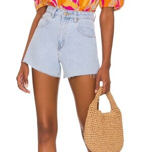 ROLLA'S Mirage Light Wash Denim Cutoff Shorts
